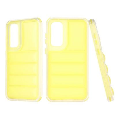 Coque pour Samsung Galaxy S23 FE S711, Techsuit, Wave Shield, Jaune