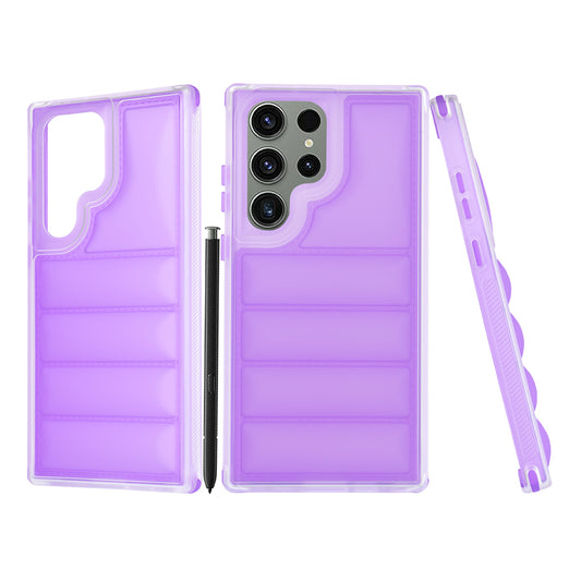 Coque pour Samsung Galaxy S23 FE S711, Techsuit, Wave Shield, Violet