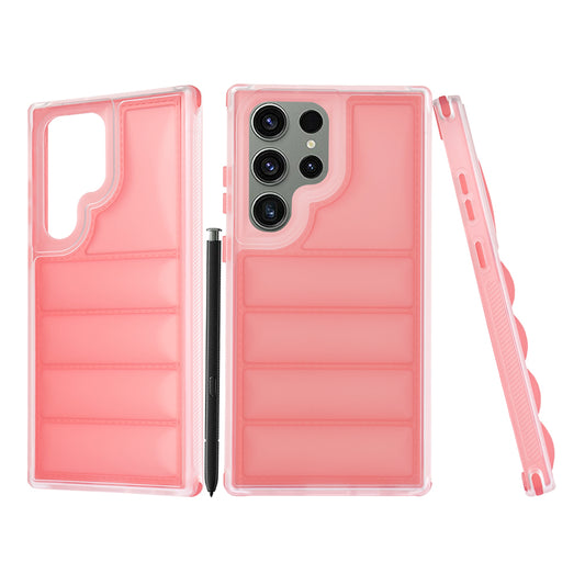 Coque pour Samsung Galaxy S23 FE S711, Techsuit, Wave Shield, Rouge