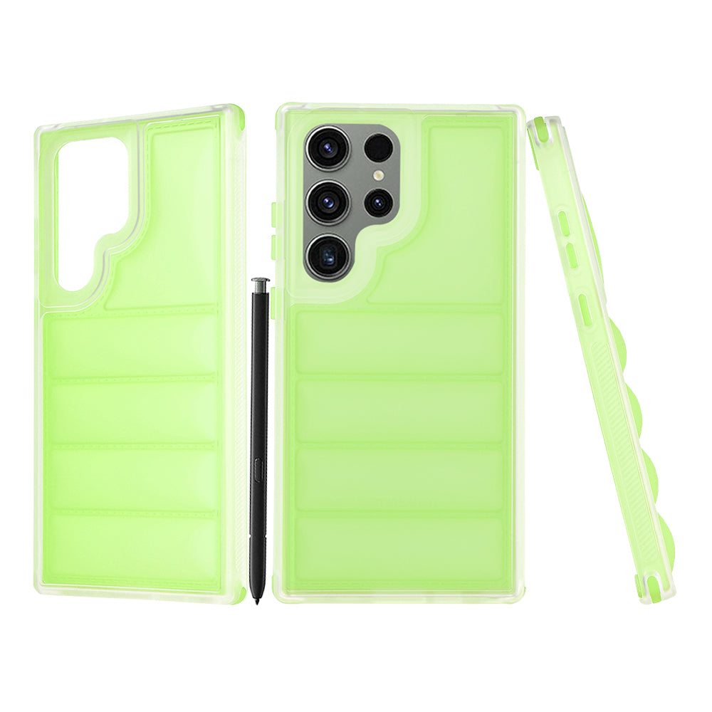 Coque pour Samsung Galaxy S23 FE S711, Techsuit, Wave Shield, Vert