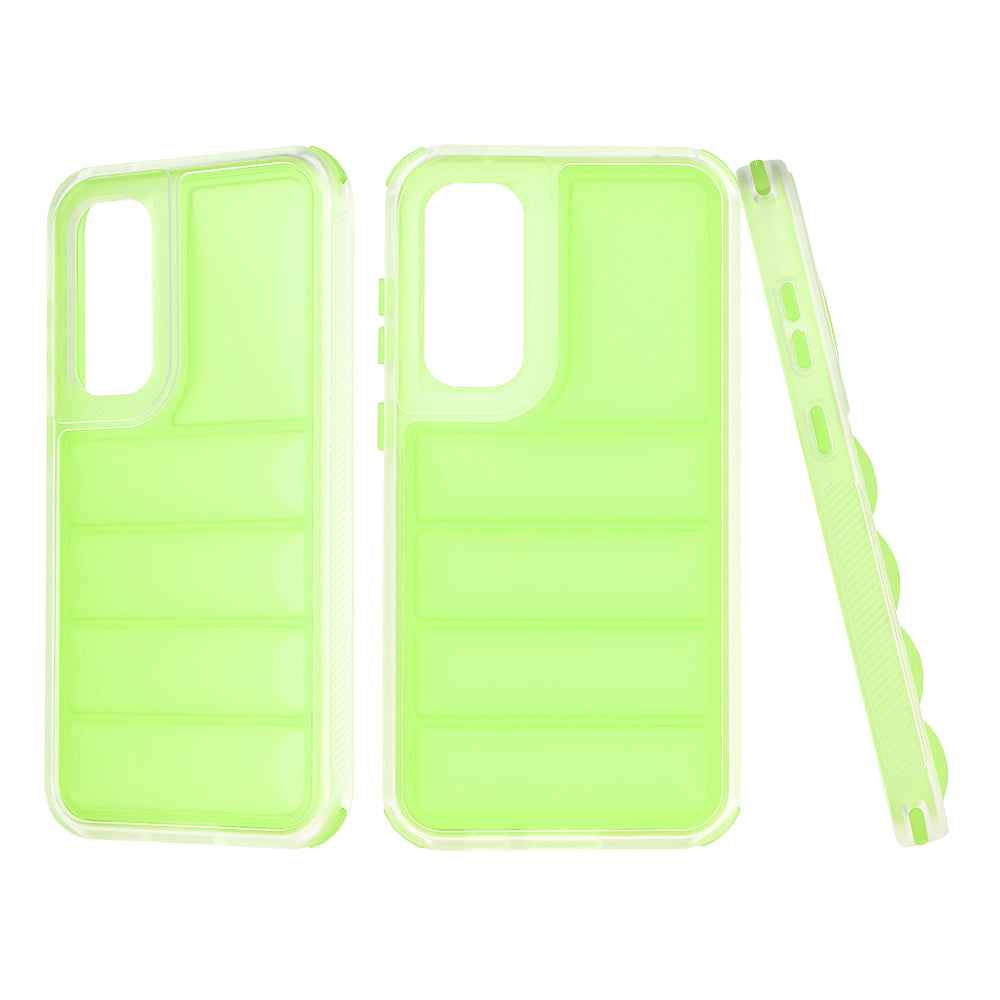 Coque pour Samsung Galaxy S23 FE S711, Techsuit, Wave Shield, Vert