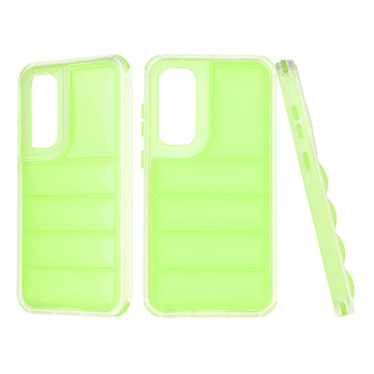 Coque pour Samsung Galaxy S23 FE S711, Techsuit, Wave Shield, Vert