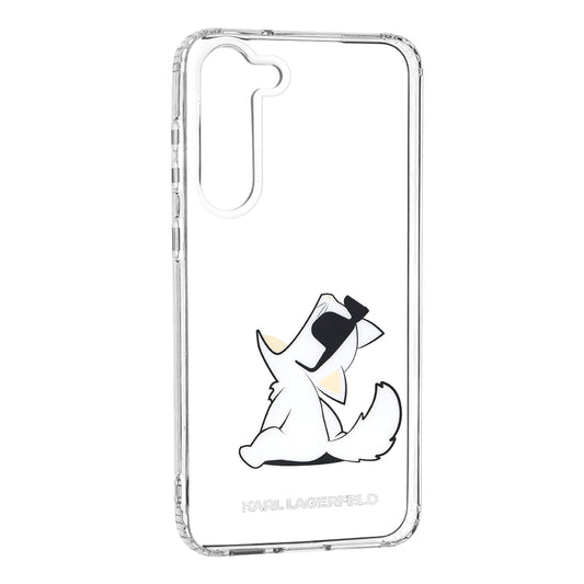 Étui pour Samsung Galaxy S23+ S916, Karl Lagerfeld, Choupette Eat, Transparent