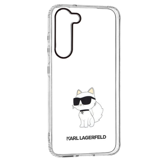Étui pour Samsung Galaxy S23+ S916, Karl Lagerfeld, Ikonik Choupette, Transparent