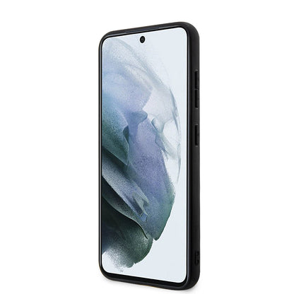 Étui pour Samsung Galaxy S23+ S916, Karl Lagerfeld, Saffiano Monogram Metal Logo, Noir