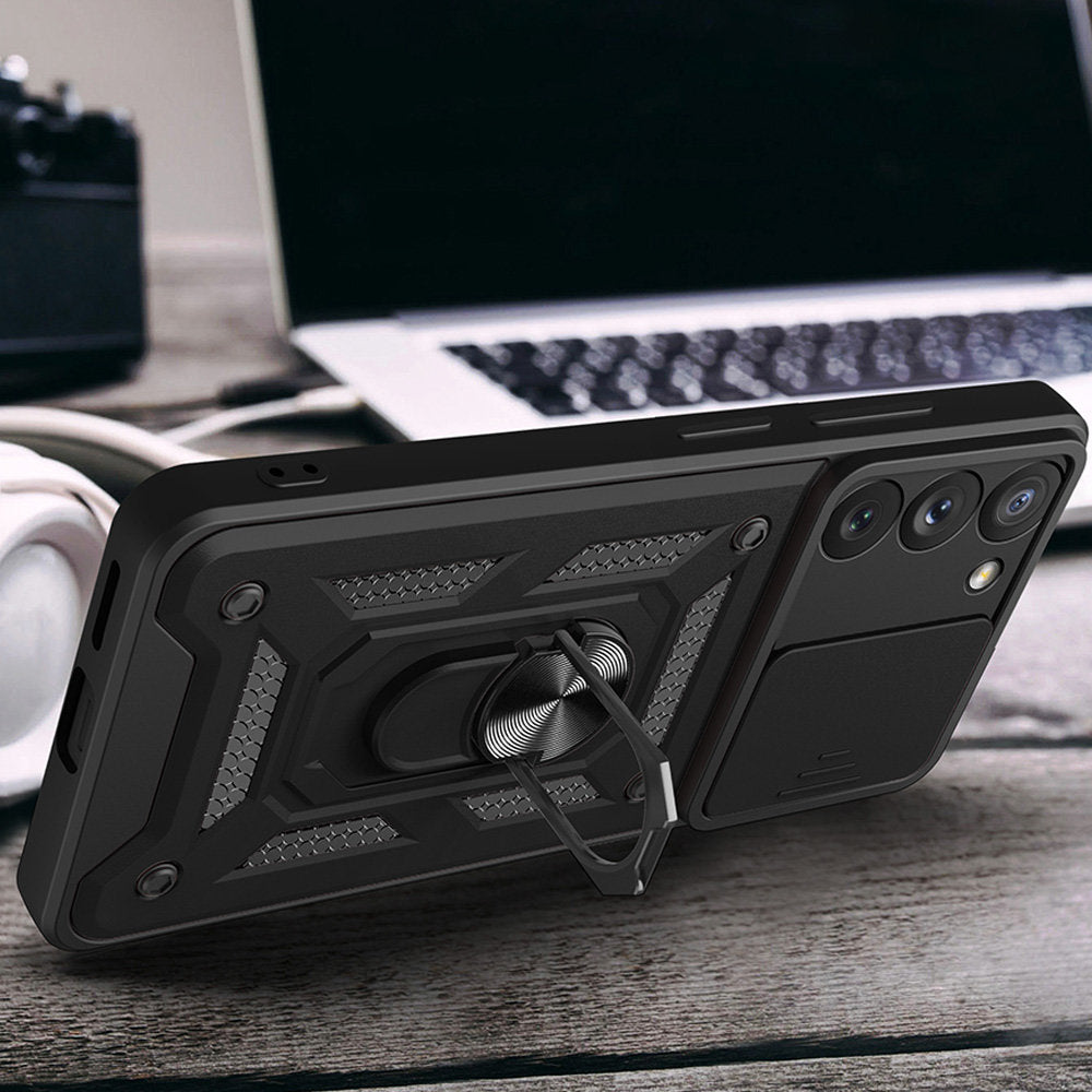 Coque pour Samsung Galaxy S23+ S916, Techsuit, CamShield, Noire