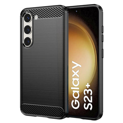 Coque pour Samsung Galaxy S23+ S916, Techsuit, Carbone, Noire