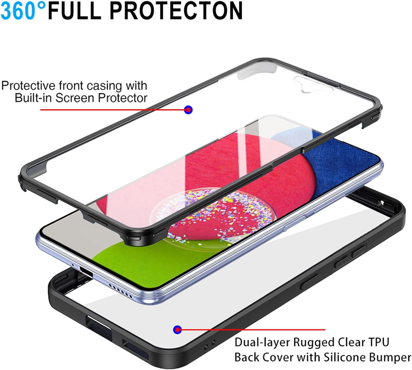 Coque pour Samsung Galaxy S23+ S916, Techsuit, ColorVerse 360, Rose