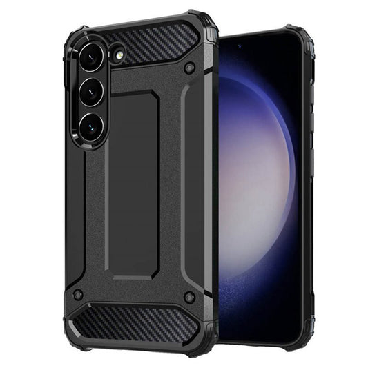 Coque pour Samsung Galaxy S23 S911, Techsuit, Hybrid Armor, Noire