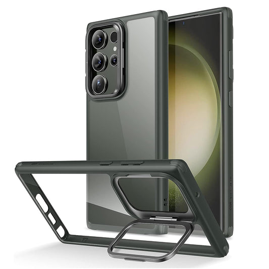 Étui pour Samsung Galaxy S23 Ultra S918, ESR, Classic Kickstand, Vert Transparent