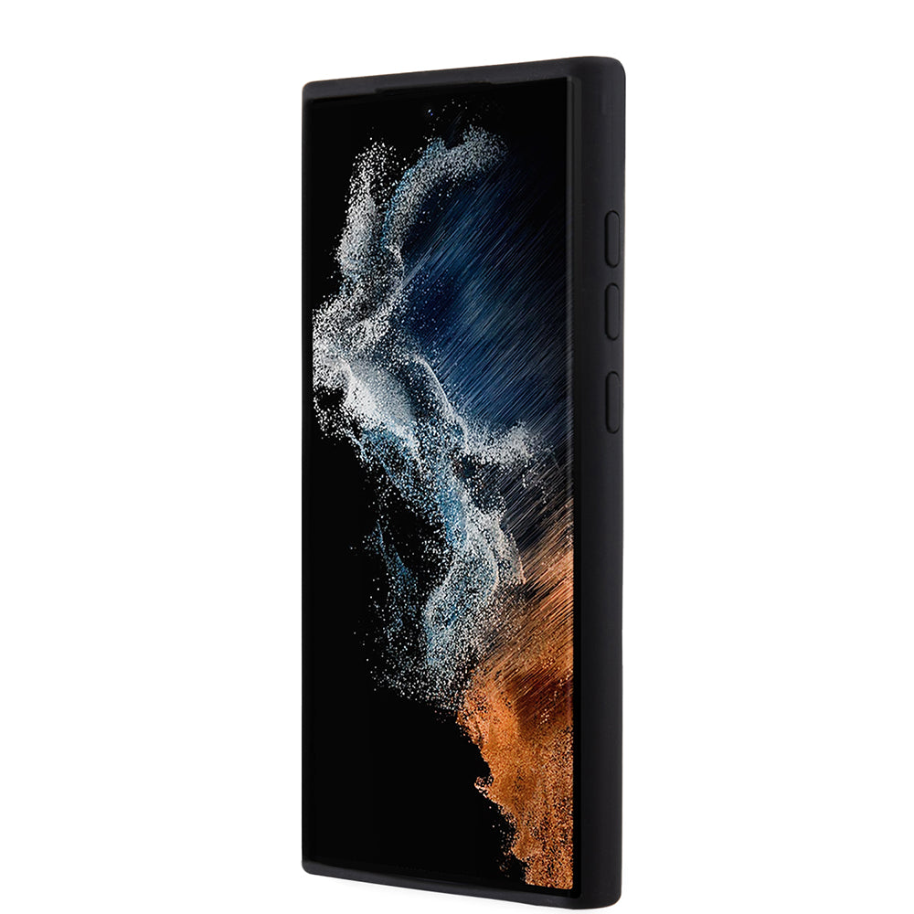 Étui pour Samsung Galaxy S23 Ultra S918, Karl Lagerfeld, Silicone Choupette, Noir