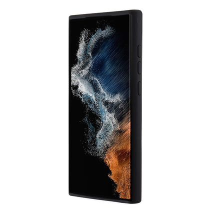 Étui pour Samsung Galaxy S23 Ultra S918, Karl Lagerfeld, Silicone Ikonik Karl Metal, Noir