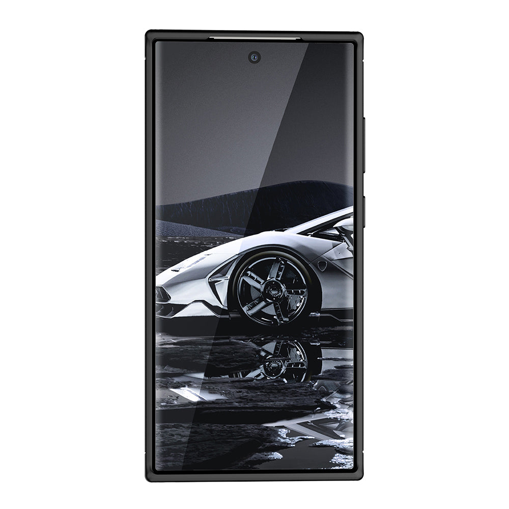 Coque pour Samsung Galaxy S23 Ultra S918, Techsuit, Fibre de carbone, Noire
