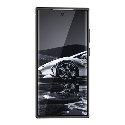 Coque pour Samsung Galaxy S23 Ultra S918, Techsuit, Fibre de carbone, Noire