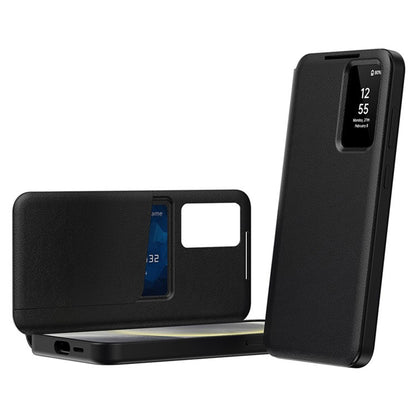 Coque pour Samsung Galaxy S23 Ultra S918, Techsuit, SmartView, Noire