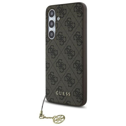 Étui pour Samsung Galaxy S24 FE S721, Guess, 4G Charm, Marron