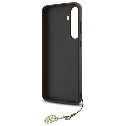 Étui pour Samsung Galaxy S24 FE S721, Guess, 4G Charm, Marron