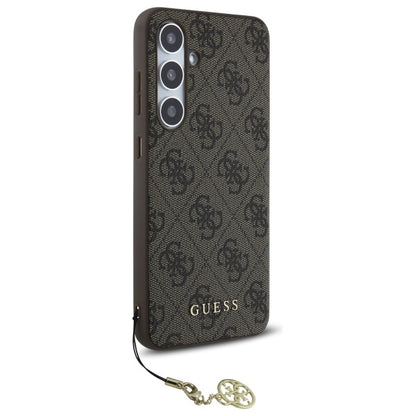 Étui pour Samsung Galaxy S24 FE S721, Guess, 4G Charm, Marron