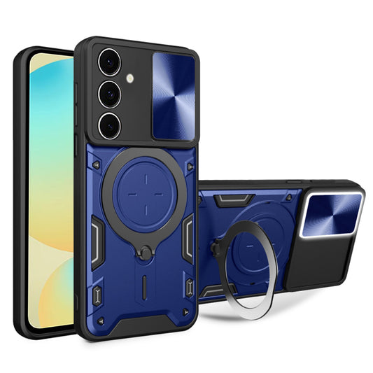 Coque pour Samsung Galaxy S24 FE S721, Techsuit, CamGuard Pro, Bleue