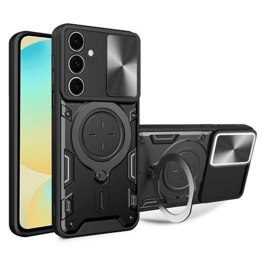 Coque pour Samsung Galaxy S24 FE S721, Techsuit, CamGuard Pro, Noire