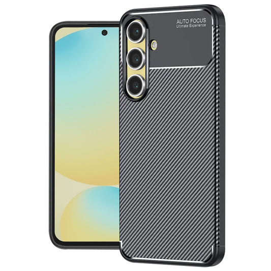 Coque pour Samsung Galaxy S24 FE S721, Techsuit, Fibre de carbone, Noire