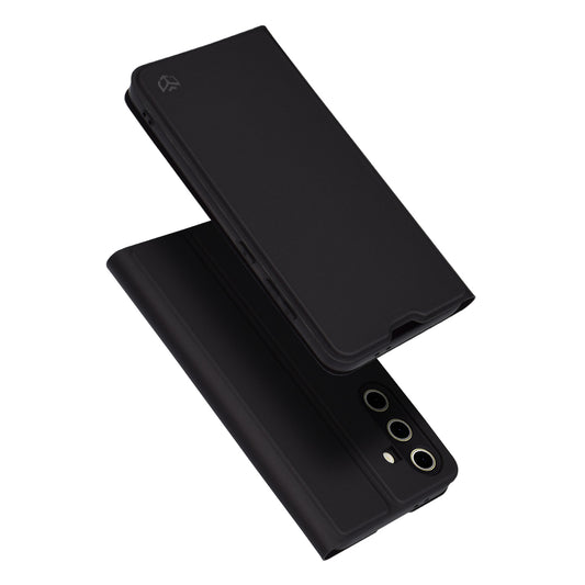 Coque pour Samsung Galaxy S24 FE S721, Techsuit, Magskin Book, Noire
