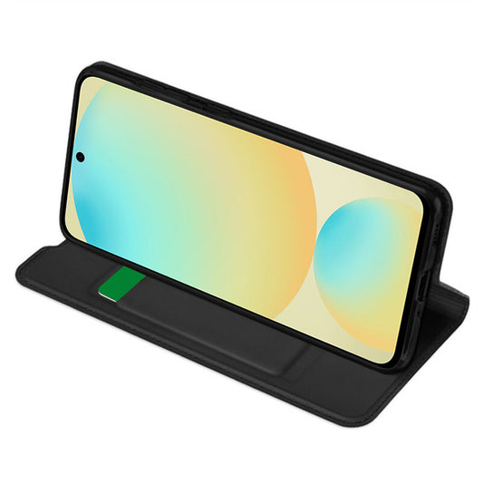 Coque pour Samsung Galaxy S24 FE S721, Techsuit, Magskin Book, Noire