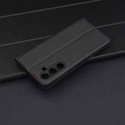 Coque pour Samsung Galaxy S24 FE S721, Techsuit, Magskin Book, Noire