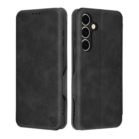 Coque pour Samsung Galaxy S24 FE S721, Techsuit, Safe Wallet Plus, Noire