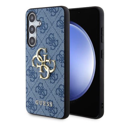 Étui pour Samsung Galaxy S24+ S926, Guess, 4G Big Logo, Bleu