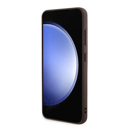 Étui pour Samsung Galaxy S24+ S926, Guess, 4G Big Logo, Marron