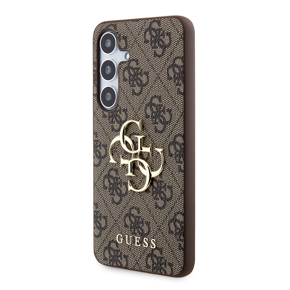 Étui pour Samsung Galaxy S24+ S926, Guess, 4G Big Logo, Marron