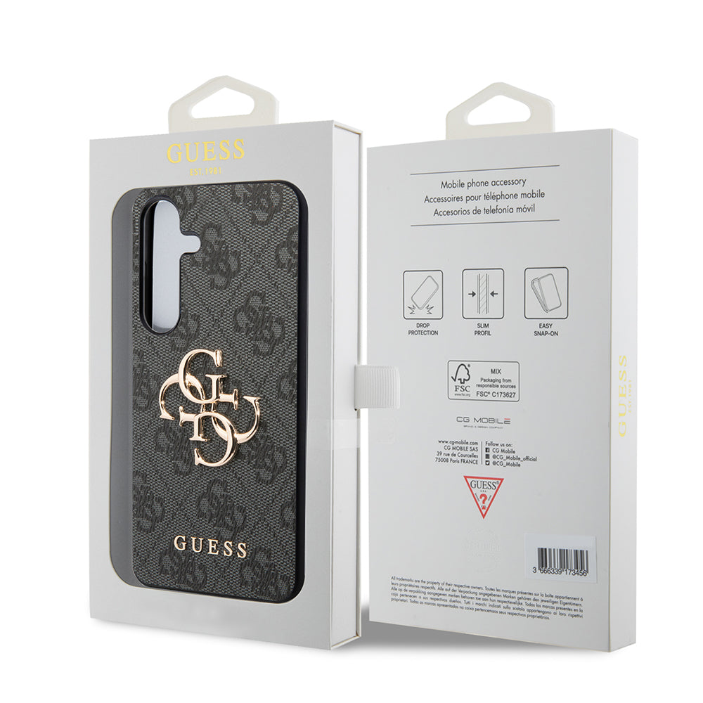 Étui pour Samsung Galaxy S24+ S926, Guess, 4G Big Logo, Noir