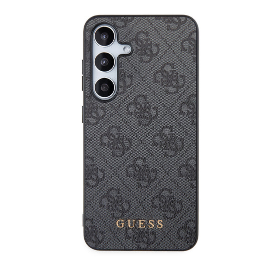 Étui pour Samsung Galaxy S24+ S926, Guess, Logo Or Métal 4G, Noir