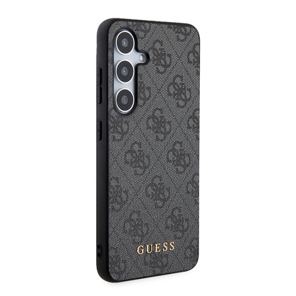 Étui pour Samsung Galaxy S24+ S926, Guess, Logo Or Métal 4G, Noir