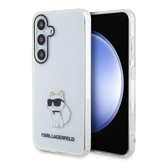 Étui pour Samsung Galaxy S24+ S926, Karl Lagerfeld, IML Luxury Choupette, Transparent