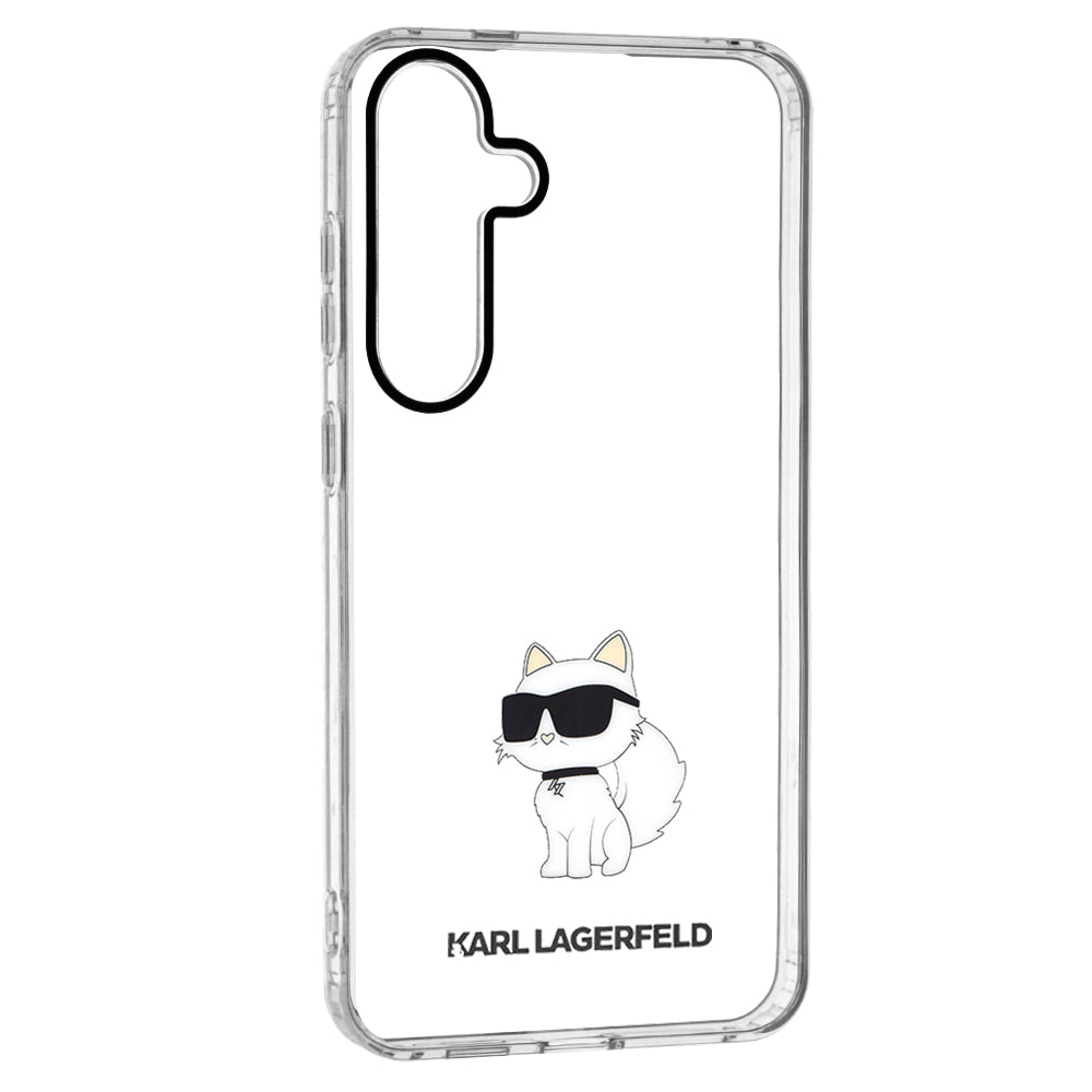 Étui pour Samsung Galaxy S24+ S926, Karl Lagerfeld, IML Luxury Choupette, Transparent
