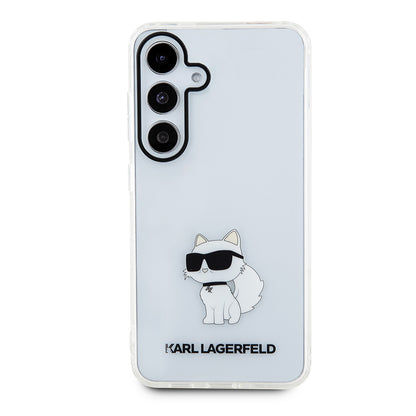 Étui pour Samsung Galaxy S24+ S926, Karl Lagerfeld, IML Luxury Choupette, Transparent