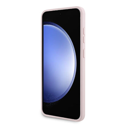 Étui pour Samsung Galaxy S24+ S926, Karl Lagerfeld, Silicone Choupette Metal, Rose