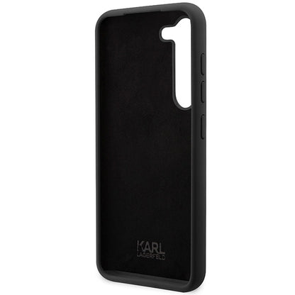Étui pour Samsung Galaxy S24+ S926, Karl Lagerfeld, Silicone Choupette, Noir