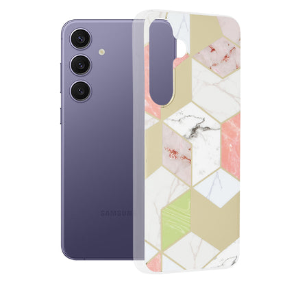 Coque pour Samsung Galaxy S24+ S926, Techsuit, Marble, Violet