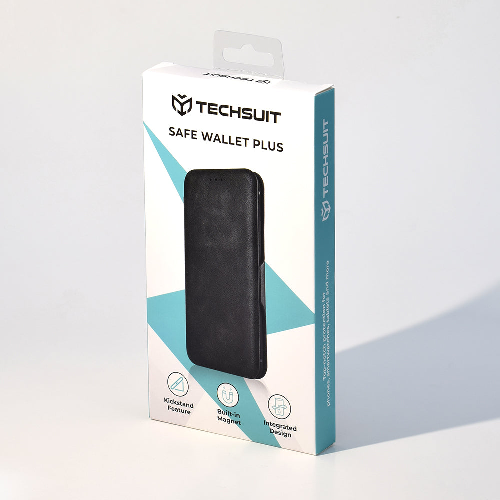 Coque pour Samsung Galaxy S24+ S926, Techsuit, Safe Wallet Plus, Vert