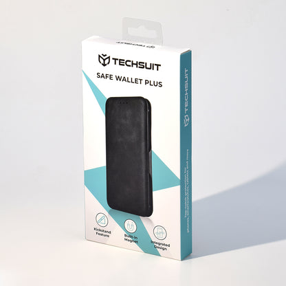 Coque pour Samsung Galaxy S24+ S926, Techsuit, Safe Wallet Plus, Vert