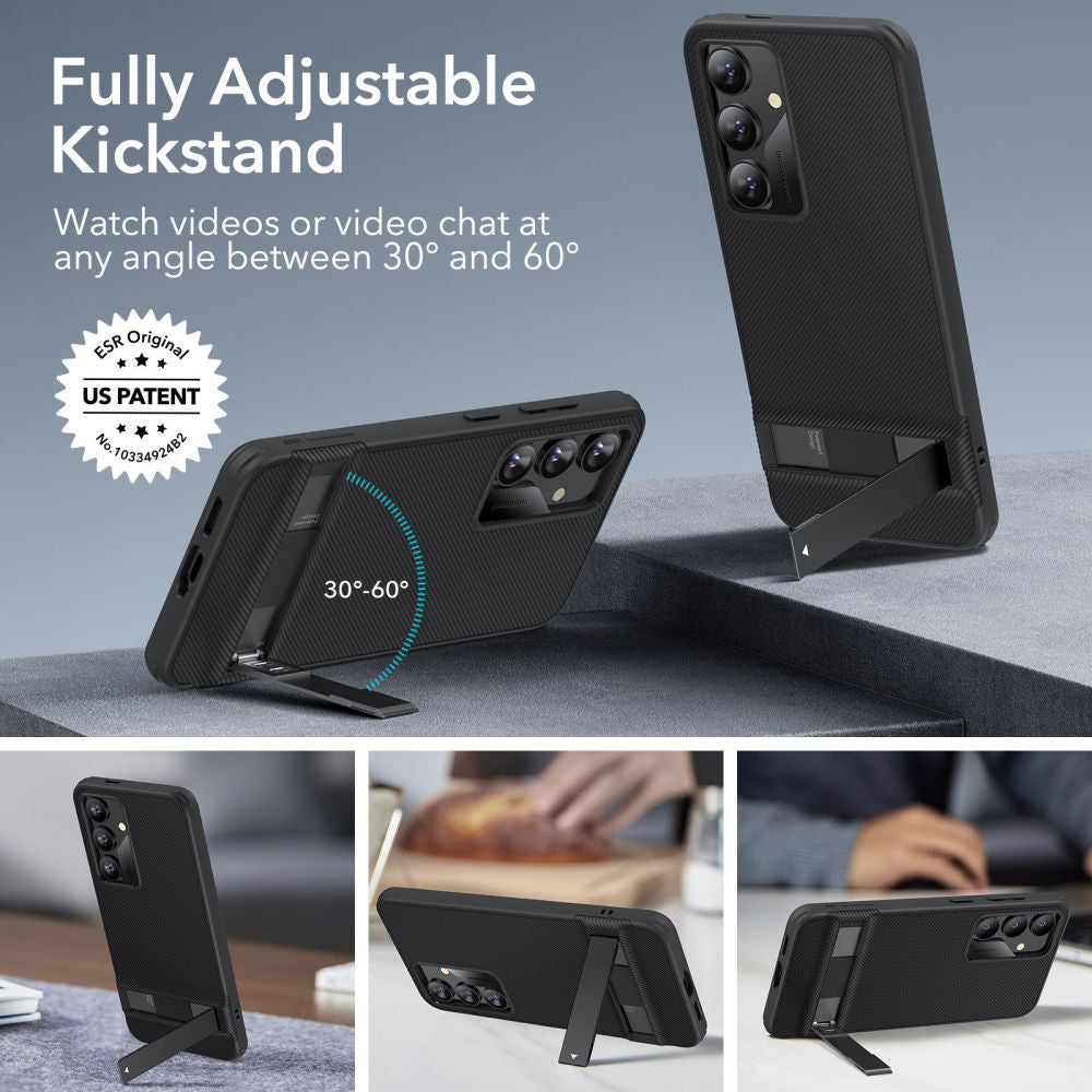 Étui pour Samsung Galaxy S24 S921, ESR, Air Shield Boost Kickstand, Noir