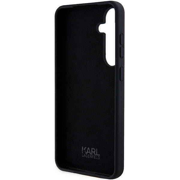 Étui pour Samsung Galaxy S24 S921, Karl Lagerfeld, Silicone Ikonik NFT, Noir