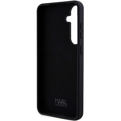 Étui pour Samsung Galaxy S24 S921, Karl Lagerfeld, Silicone Ikonik NFT, Noir