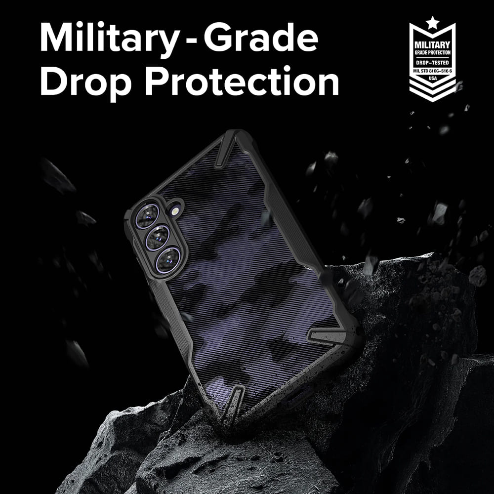 Étui pour Samsung Galaxy S24 S921, Ringke, Fusion X, Noir