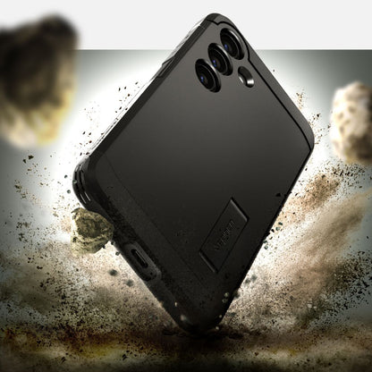 Coque pour Samsung Galaxy S24 S921, Spigen, Tough Armor, Noire ACS07355