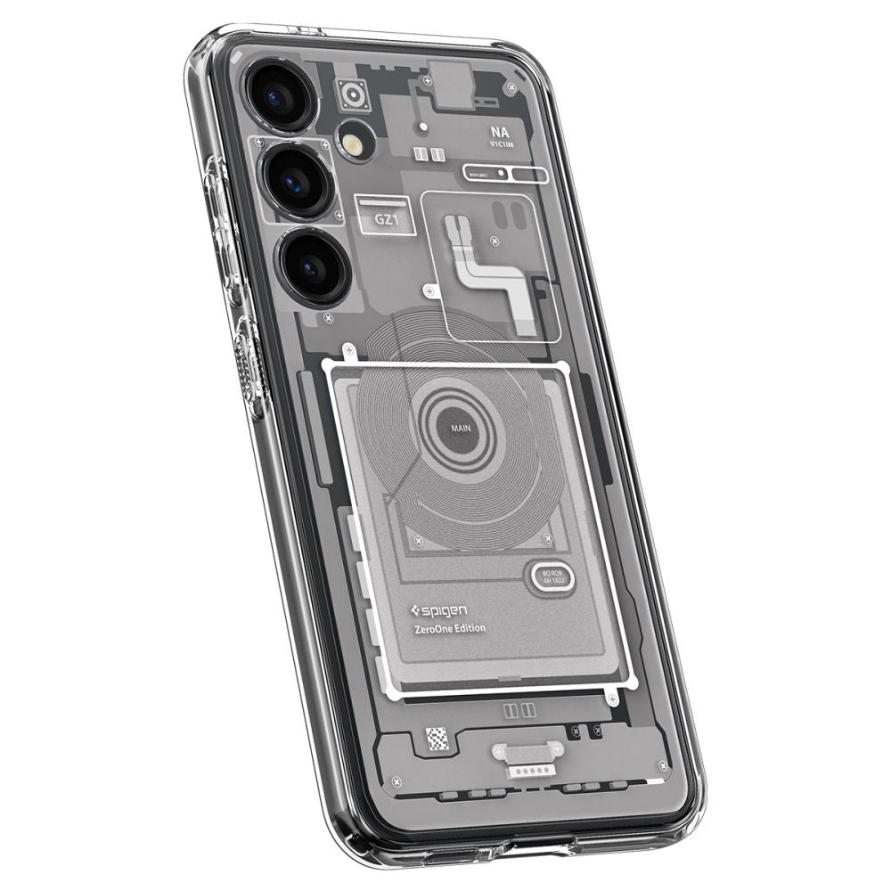 Étui pour Samsung Galaxy S24 S921, Spigen, Ultra Hybrid Zero One, Blanc