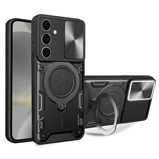Coque pour Samsung Galaxy S24 S921, Techsuit, CamGuard Pro, Noire